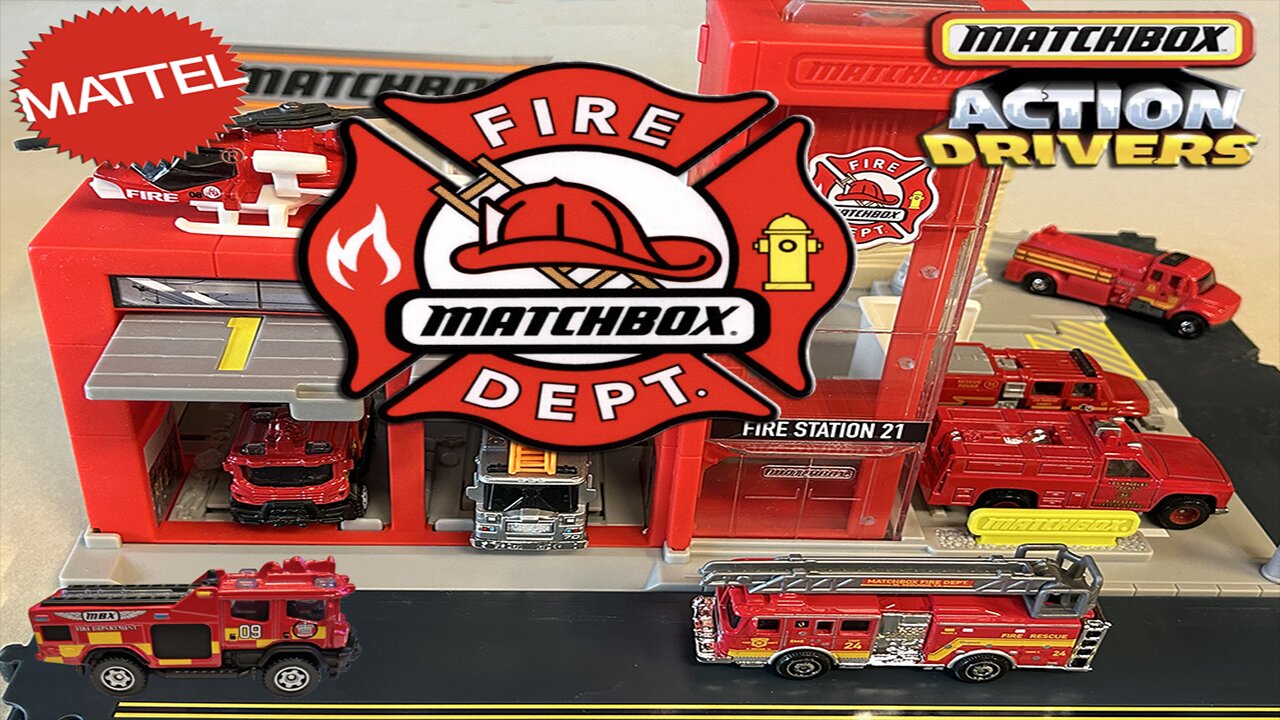 MATCHBOX ACTION DRIVERS FIRE STATION