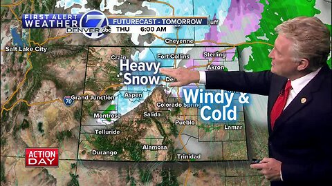 Warm and windy giving way to cold and snow