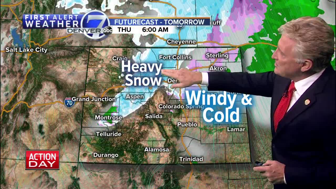 Warm and windy giving way to cold and snow