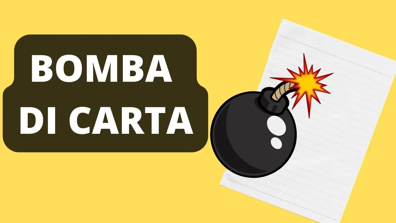 Come creare una BOMBA di CARTA | Spiegato Semplice