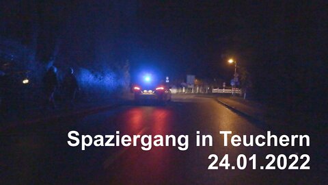 Spaziergang in Teuchern gegen Corona-Maßnahmen 24.01.2022 mit Meinungen und Reden