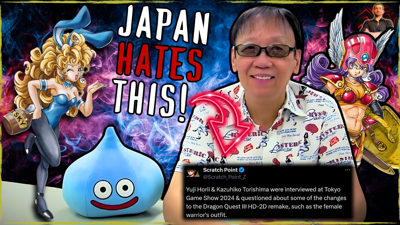 Dragon Quest Creator DESTROYS WOKE Gaming! BLASTS Censorship!