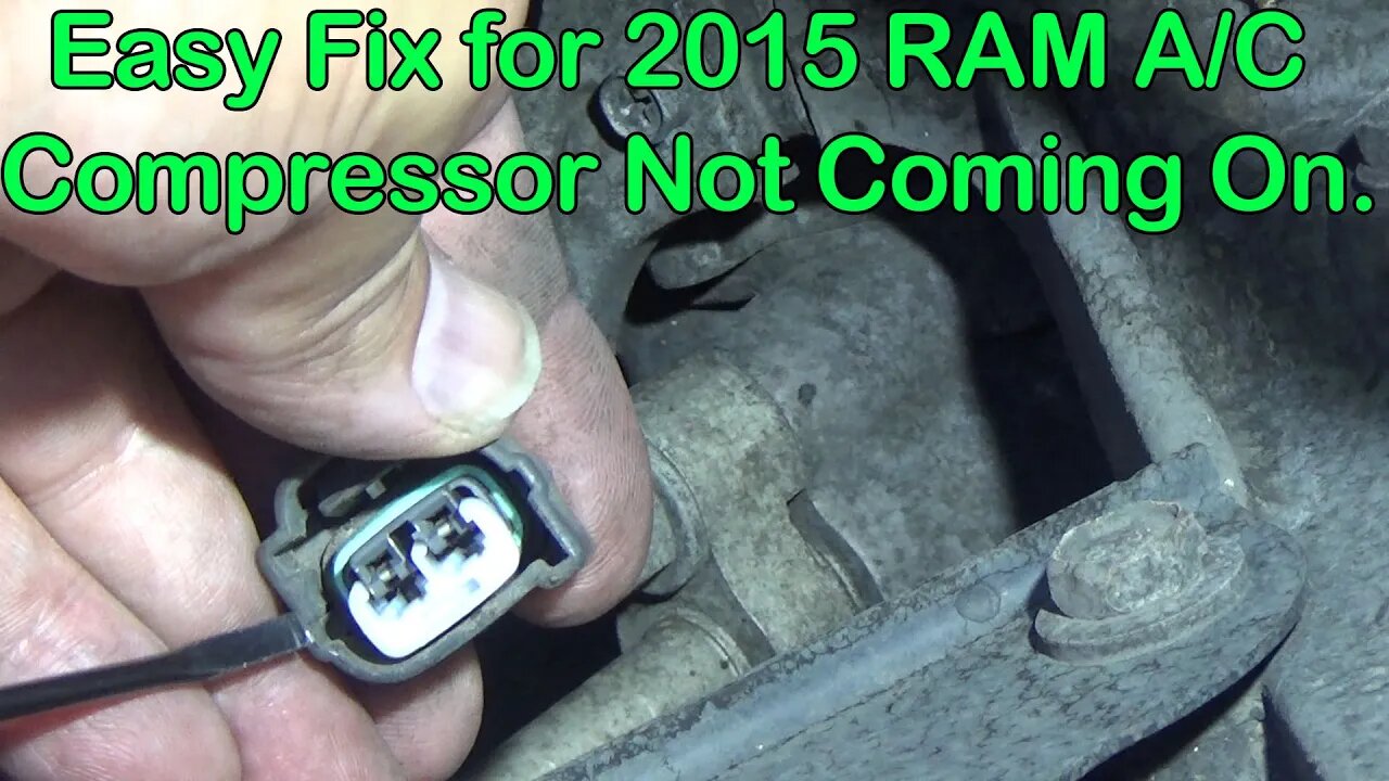 Easy Fix for 2015 RAM 1500 A/C Compressor not Coming on. Owner was quoted $1300.