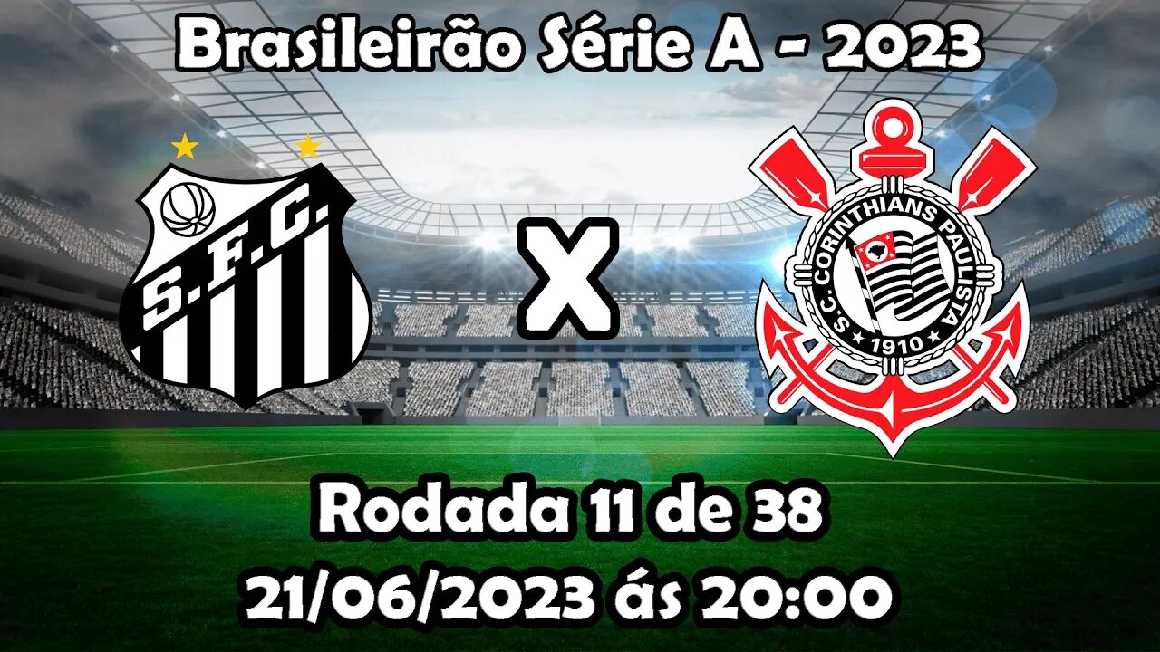 Brasileirão 11ª rodada - Santos x Corinthians - Ao vivo - Guizera React Show - #002 - (REACT)