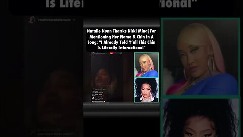 Natalie Nunn thanks #nickiminaj for the shout out ! And ask can she appear in the video !