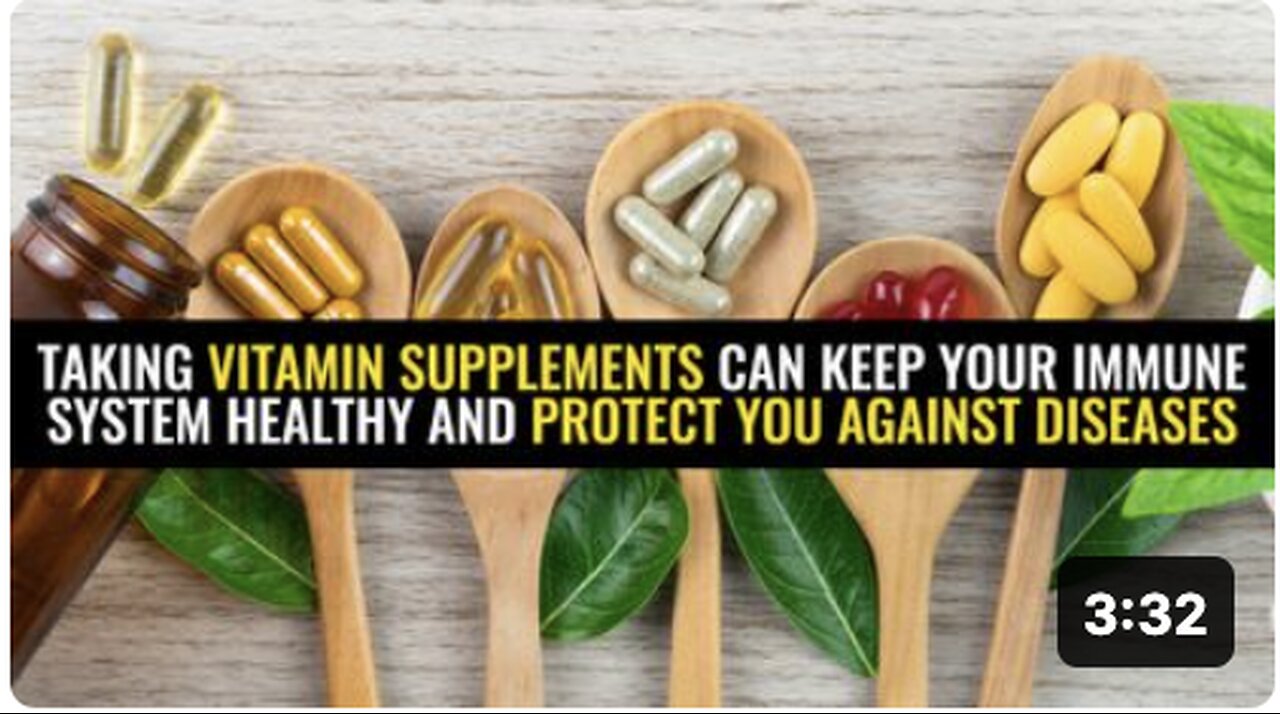 Taking vitamin supplements can keep your immune system healthy and protect you against diseases