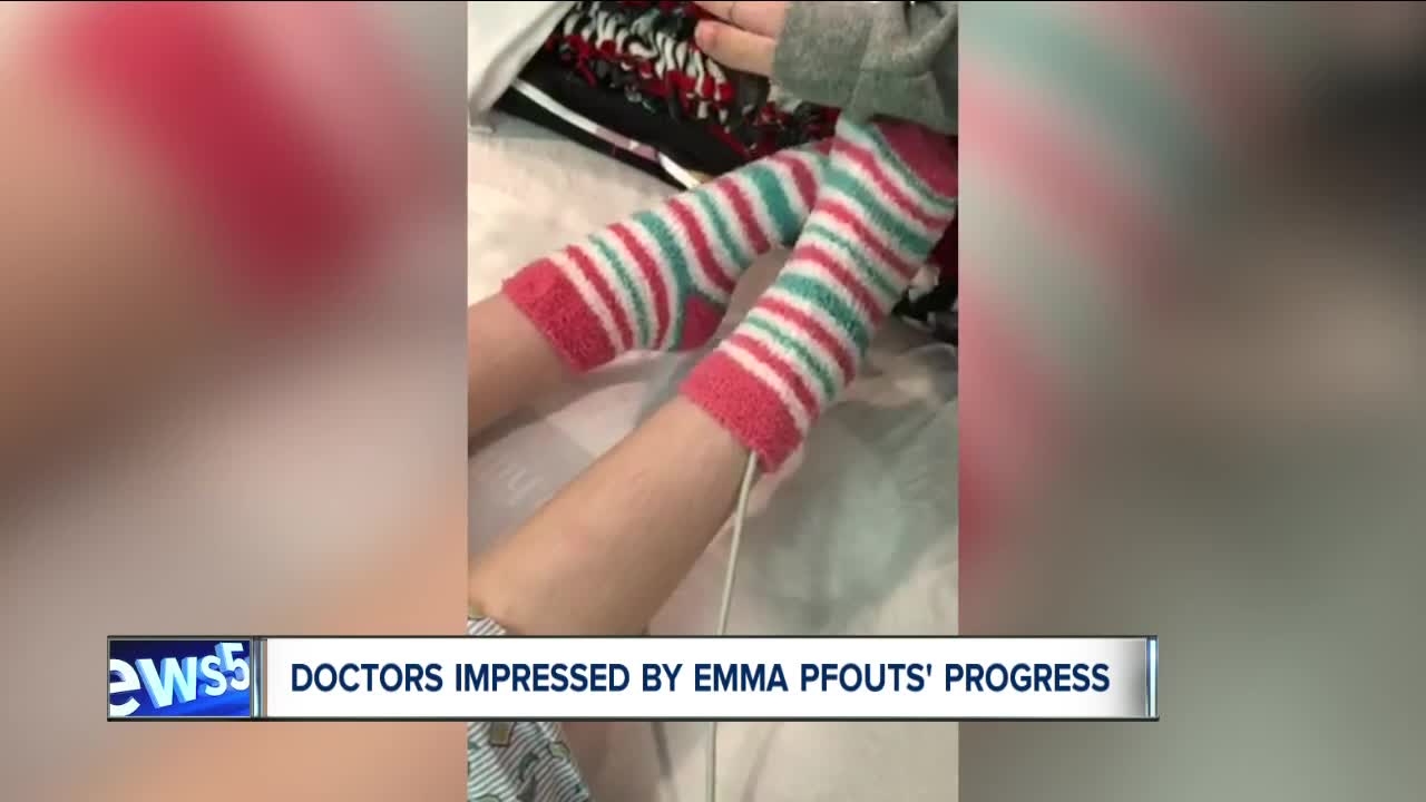 WATCH: Emma Pfouts' mother shares incredible video of teen moving legs on command