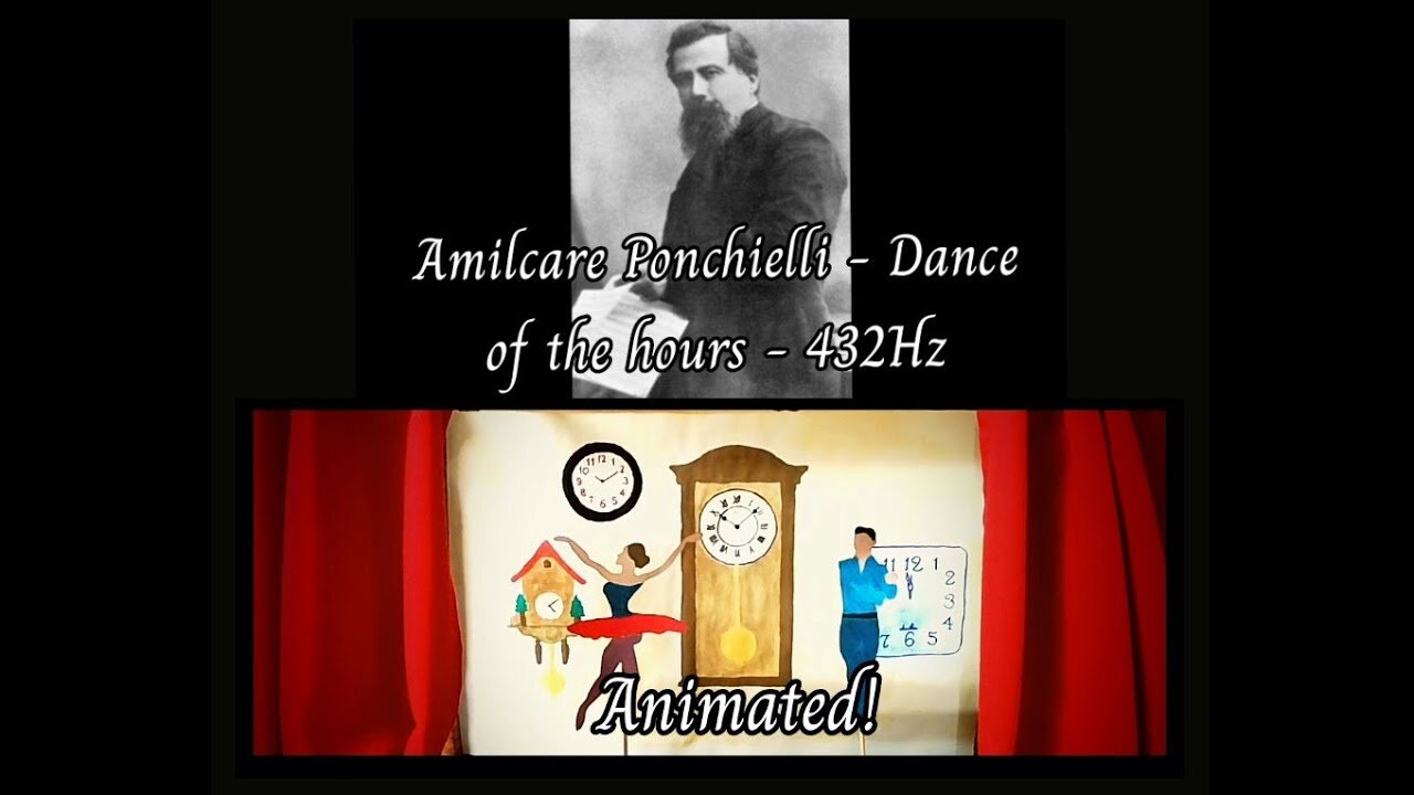 Ponchielli - Dance of the hours (432Hz) - Animated!