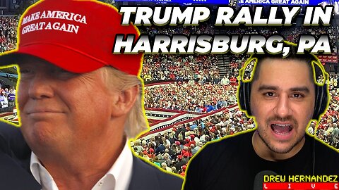 TRUMP RALLY HARRISBURG PA & TRUMP VS DEI HIRES