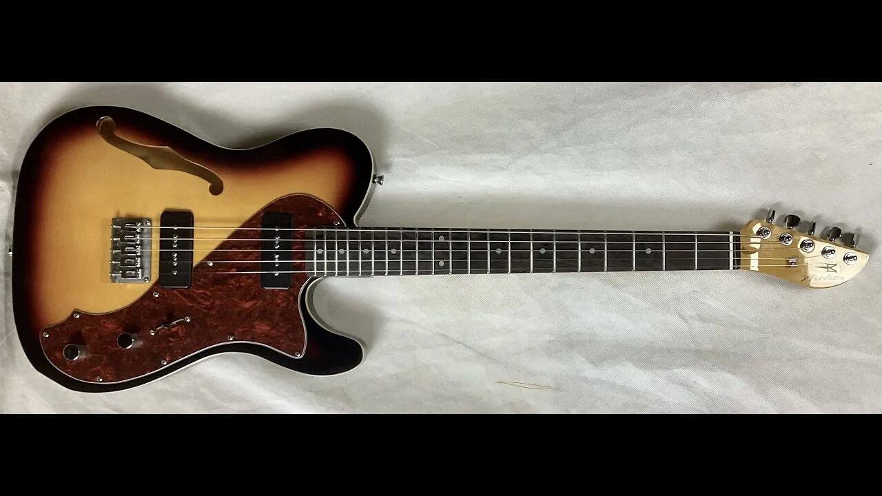 5 string Mandocello Conversion of an Archer Thinline Telecaster (aka TeleCelloBlaster) CelloBlaster