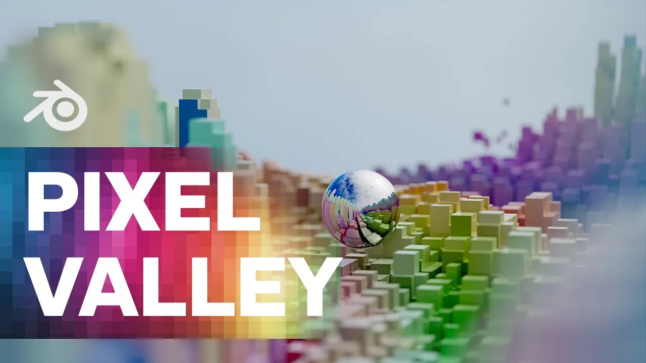 PIXEL VALLEY in Blender 3D!