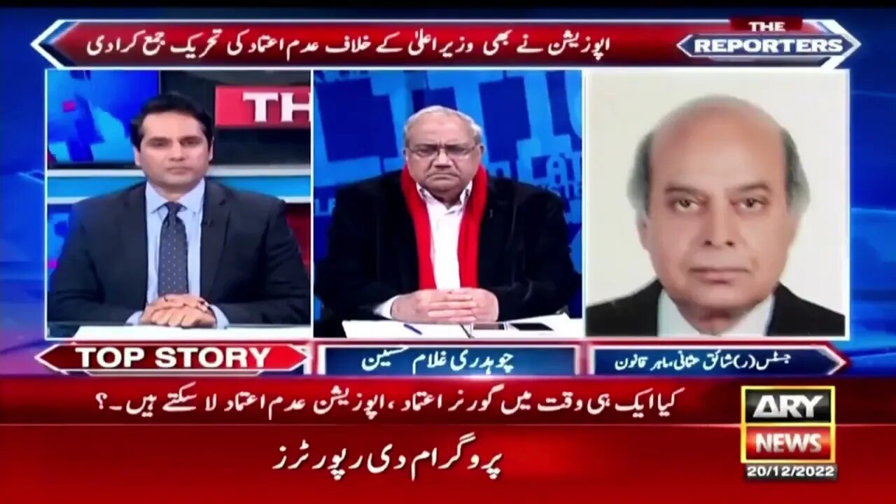 Justicer Shaiq Usmani’s analysis on no confidence motion in Punjab
