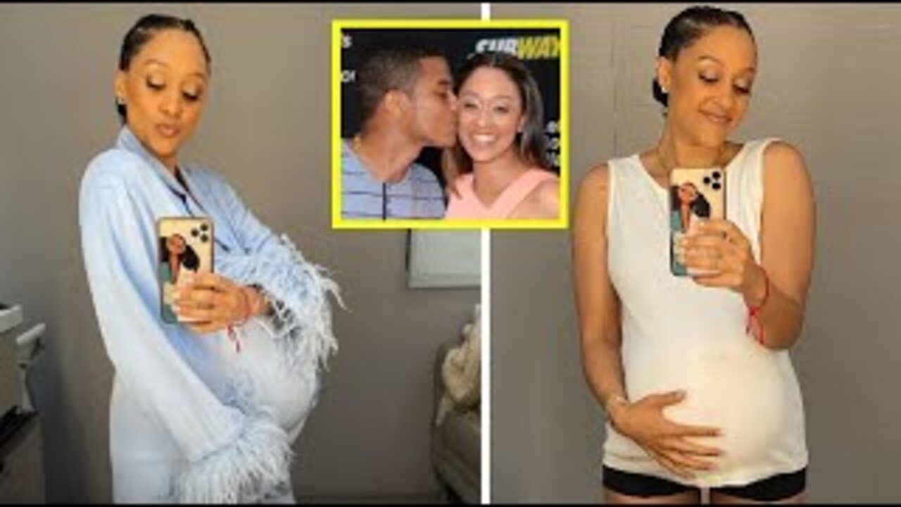 Tia Mowry Shows Her Growing Baby Bump At Mirror, She's Excpecting 3rd Baby!👶