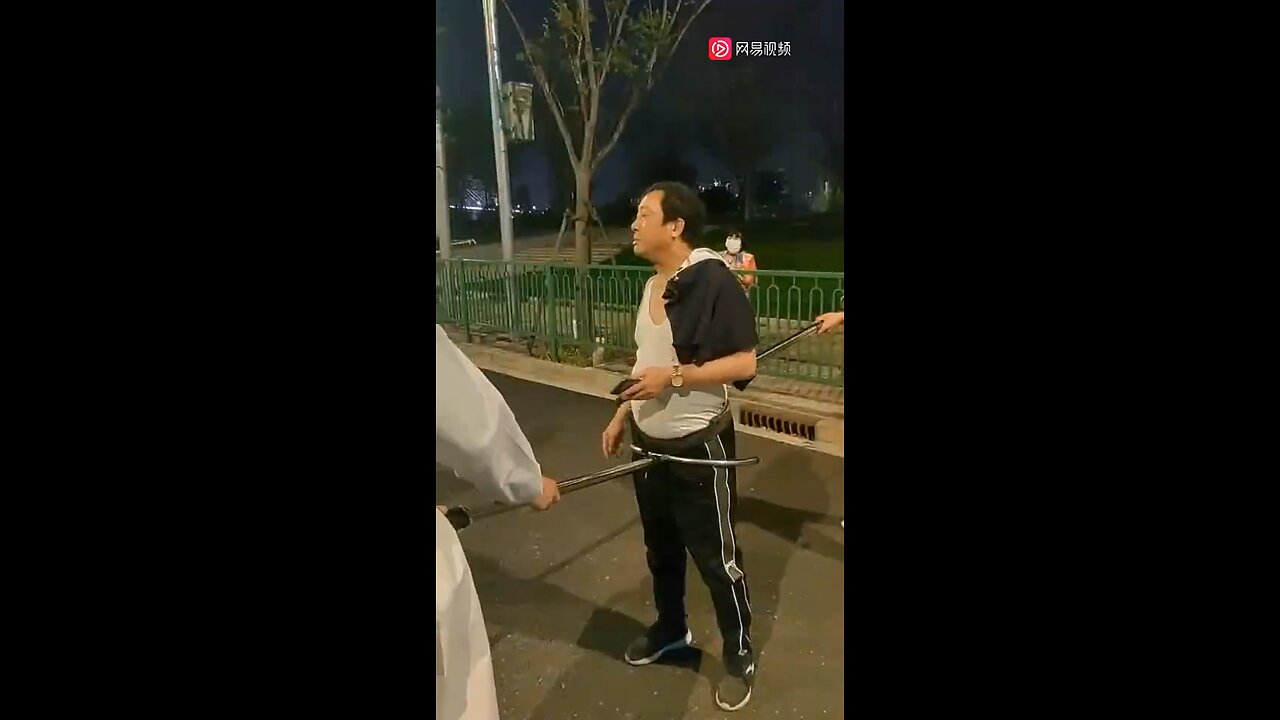 Man in Taiwan goes out without a mask