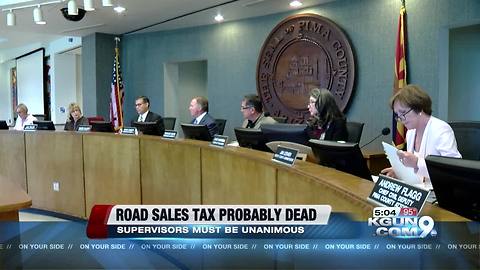 Sales tax for roads likely dead
