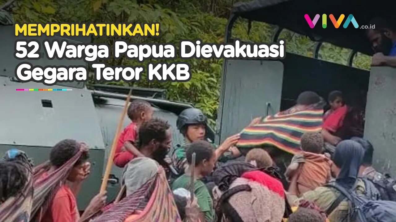 52 Warga Dievakuasi Pasukan Raider 514 Kostrad TNI dalam Kondisi Memprihatinkan