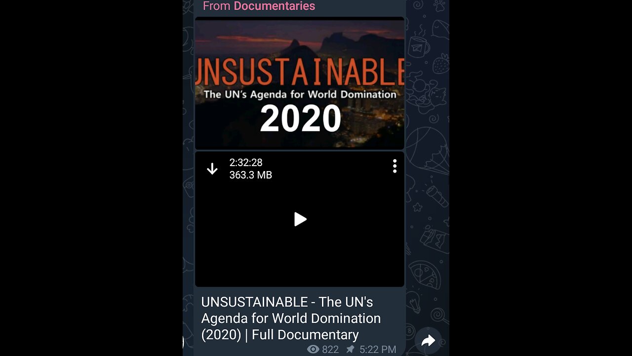 Documentary: Unsustainable UN Agenda