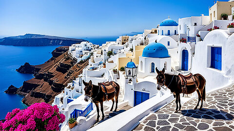 The Most Beautiful Place in Santorini? You Won't Believe These Views! 🇬🇷💙