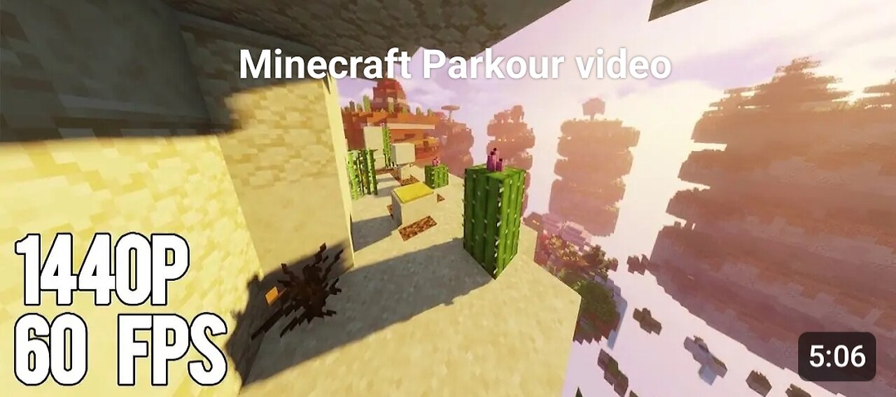 Minecraft Parkour video