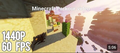 Minecraft Parkour video