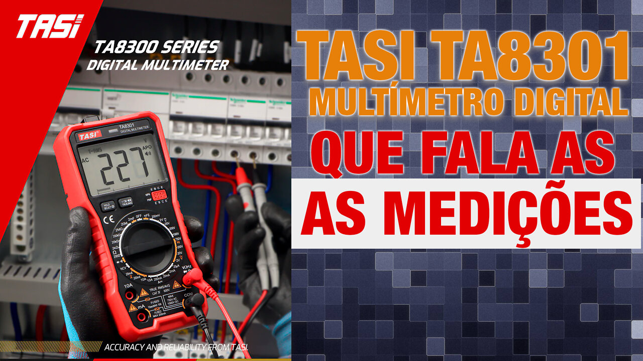 TASI TA8301 | MULTÍMETRO DIGITAL QUE FALA AS MEDIÇÕES | (Voice value)