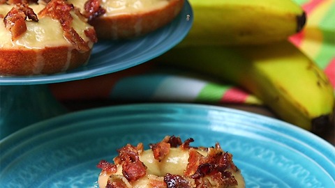 Banana Peanut Butter & Bacon Donuts