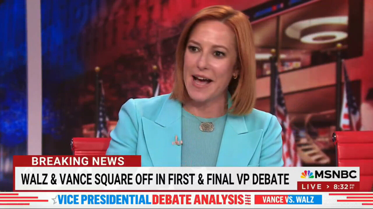 Jen Psaki's Post VP Debate Advice: "Free Tim Walz" And Let Him "Cry"