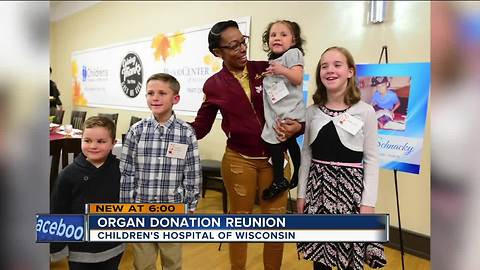 Organ recipients, donor's family meet for emotional get-together