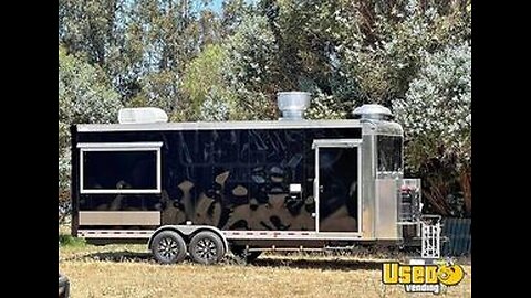 Custom Built - 2023 8' x 22' Kitchen Food Trailerr with Fire Suppression for Sale in California!