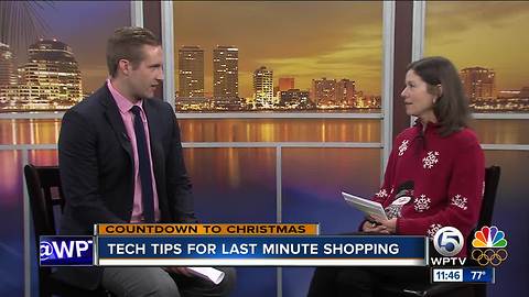 Tech tips for last-minute shopping