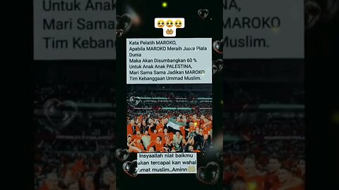 Semoga Marroco Dimenangkan oleh allah dinihari Nanti🥺🥺🥺🤲🏽 #fifaworldcup2022 #marroco #islam