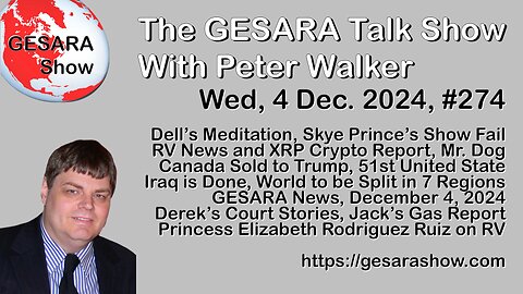 2024-12-04 GESARA Talk Show 274 - XRP Special