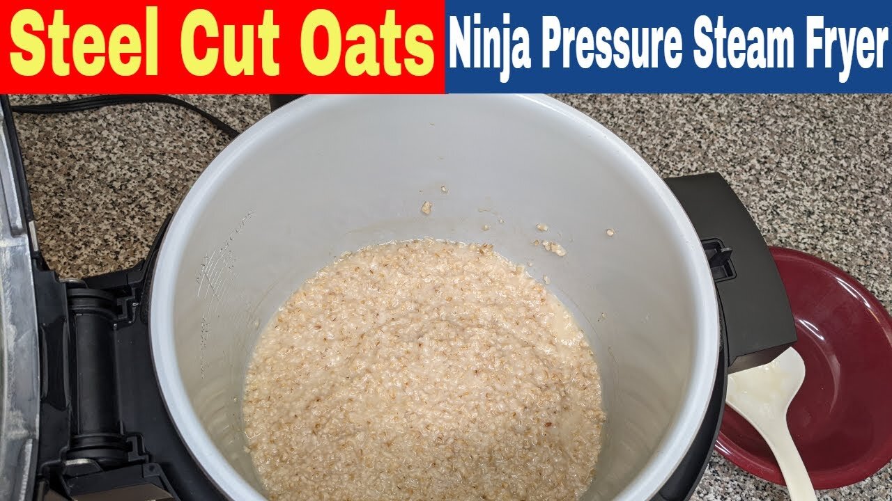 Steel Cut Oats, Ninja Foodi XL Pressure Cooker Steam Fryer Recipe