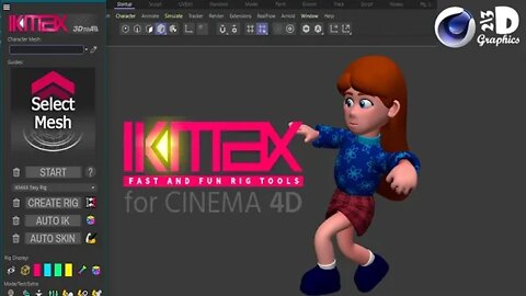 Автоматический Риггинг Персонажа I Plugin IKMAX для С4D