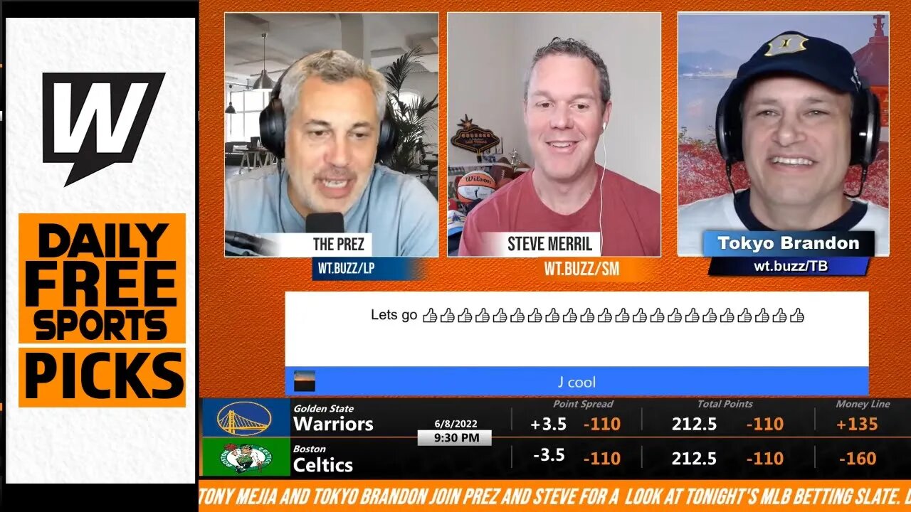 Free Sports Picks | WagerTalk Today | MLB Picks | Celtics vs Warriors Game 3 Preview | June 7