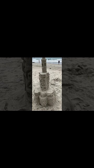 Awesome sand art in San Diego #sandcastles #beach #beachlife