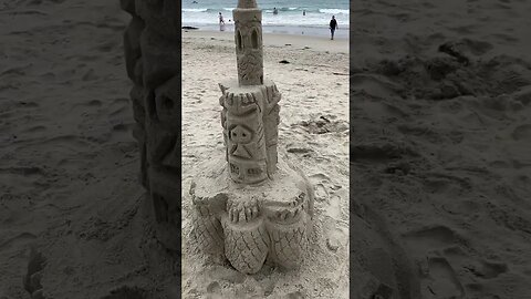 Awesome sand art in San Diego #sandcastles #beach #beachlife