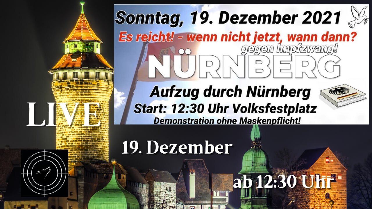 RESTREAM I Konferenzschaltung LIVE Demospaziergang in Nürnberg 19.12.2021