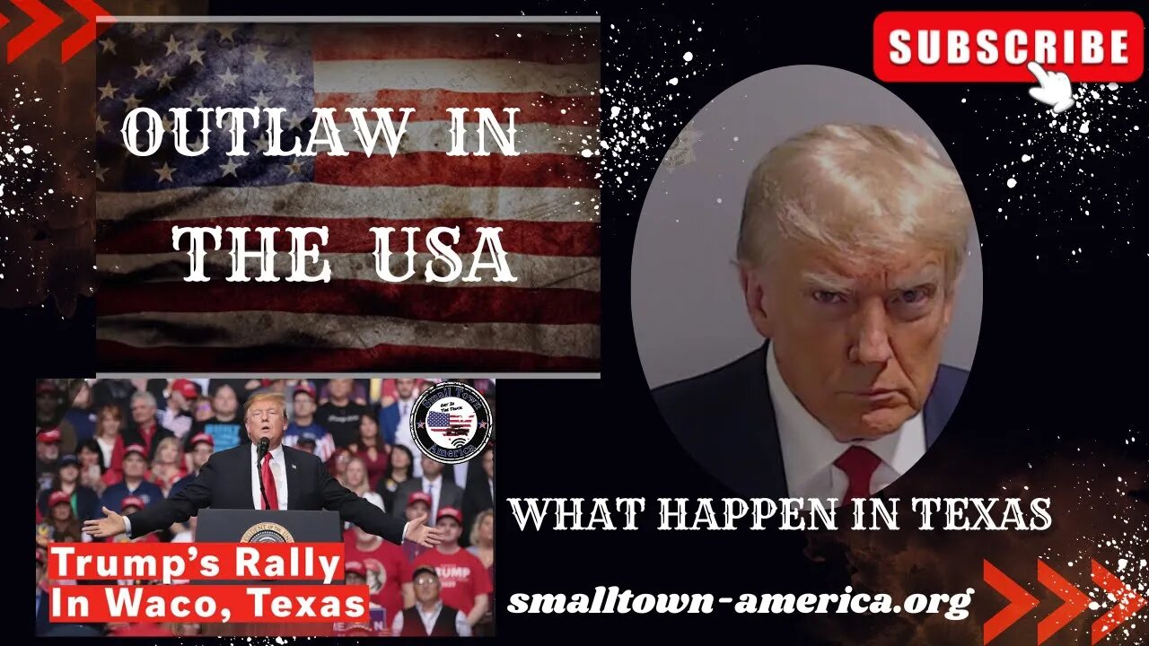 Trump an OUTLAW In The USA see What Happened In Texas Small Town America coverage from Waco #trump