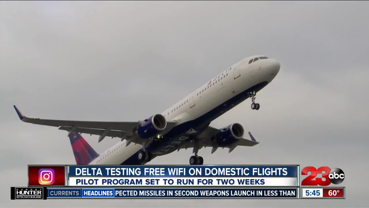 Delta testing free wi-fi on domestic flights