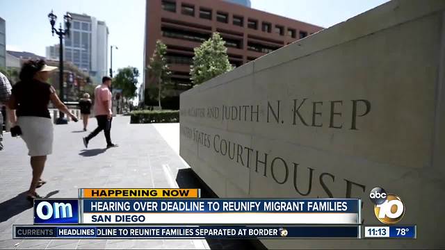 San Diego judge ruling on migrant families