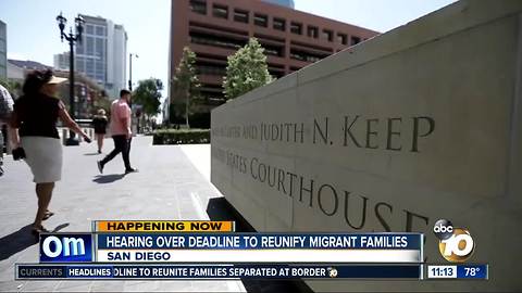 San Diego judge ruling on migrant families