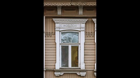 I want to take a walk and look at the beautiful window frames that have been preserved in