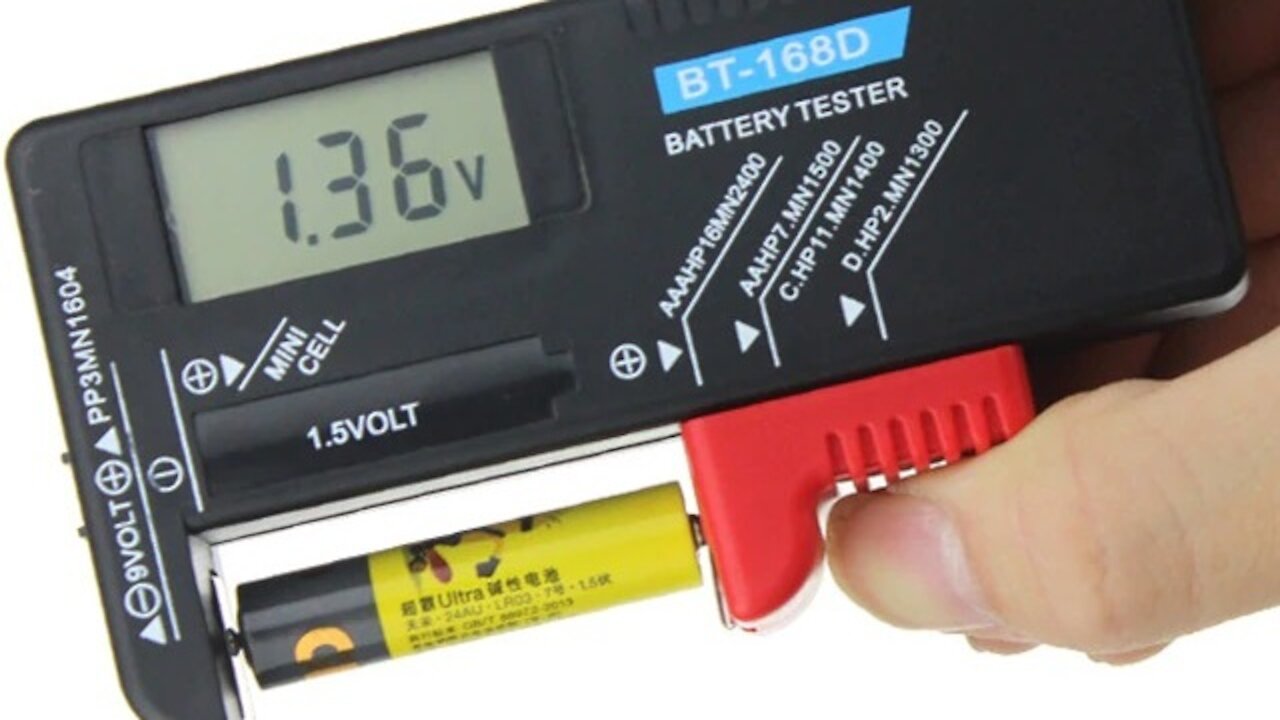 Universal Digital Button Cell Battery Volt Tester