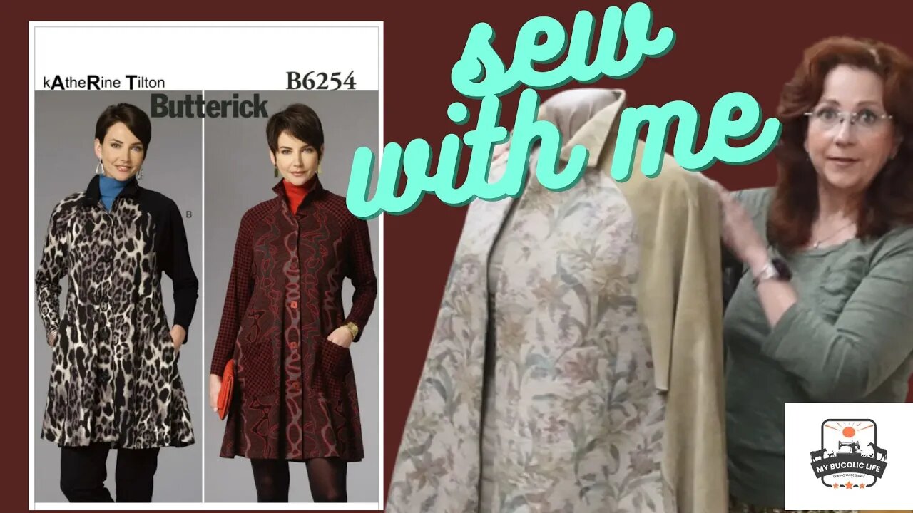 Sewing Butterick 6254 Long Tapestry jacket