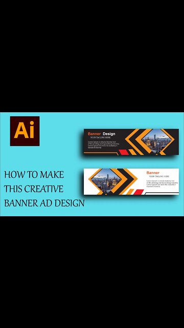 How to make Social Media Banner Design For Advertising Adobe illustrator cc 2022