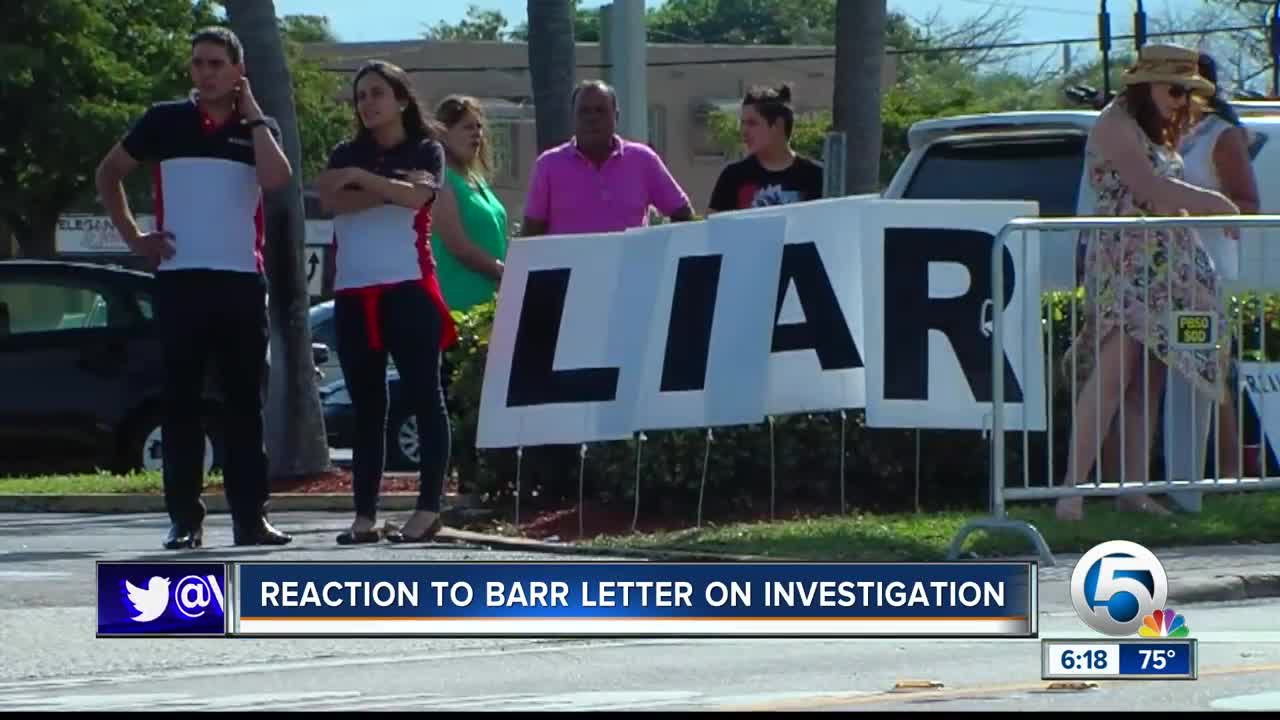 Reaction to Barr letter on investigation