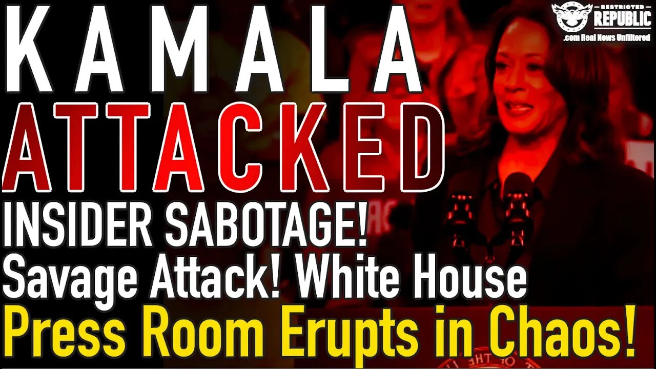 Kamala Attacked! INSIDER SABOTAGE! Savage Attack! White House Press Room Erupts in Chaos!