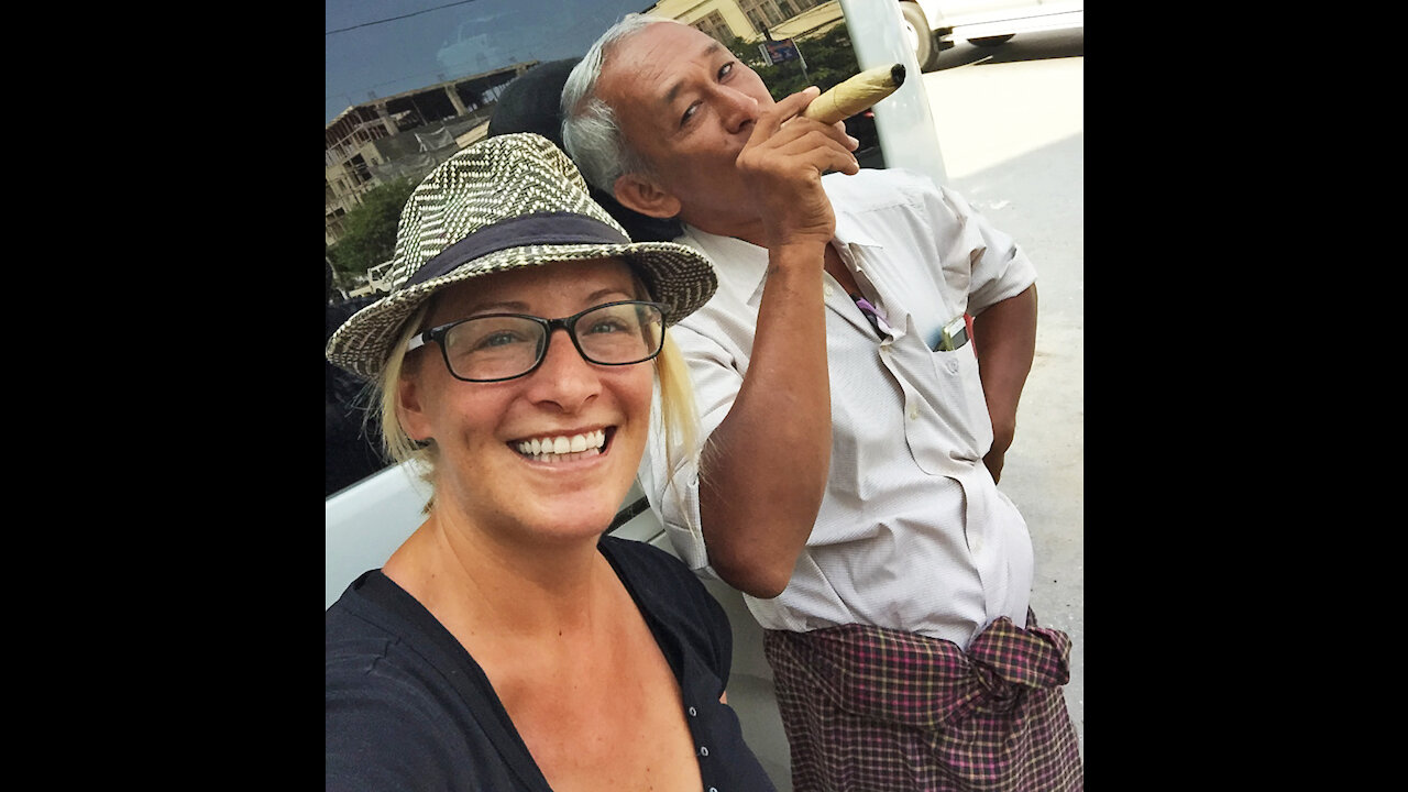 Smoking The Traditional Cigar of Myanmar