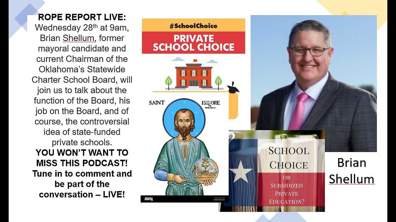 Statewide Charter School Board Chair, Brian Shellum; ROPE Report LIVE!